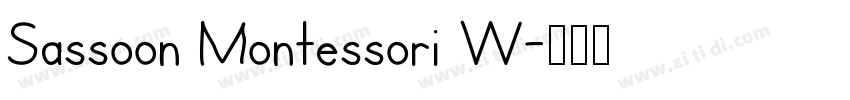 Sassoon Montessori W字体转换